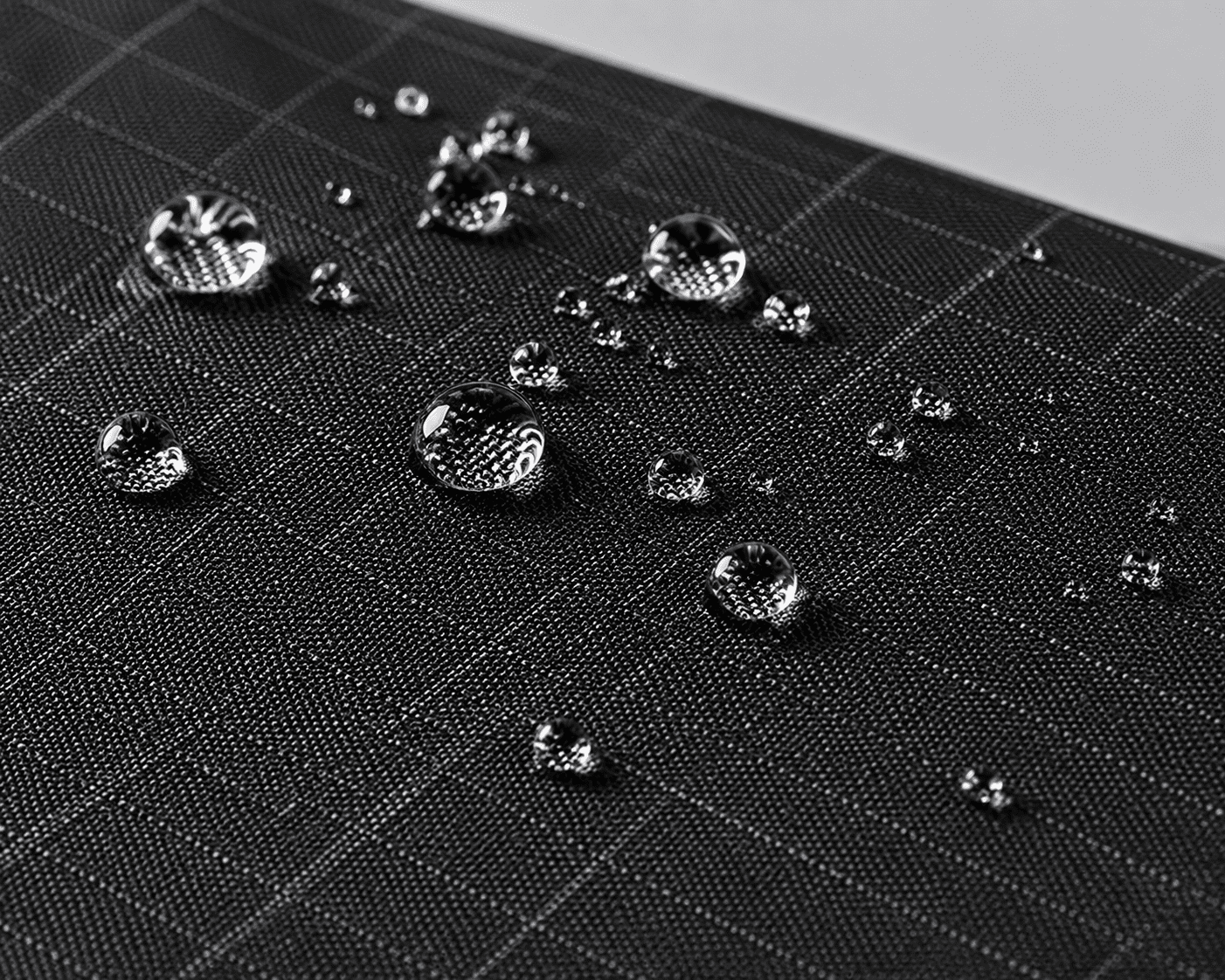 Water drops in material